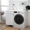 Leroy Merlin Mobile lavanderia con lavabo incluso Exe in abs olmo perla P 60 x L 108 x H 65 cm