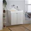 Leroy Merlin Mobile lavanderia con lavabo incluso Exe in abs olmo perla P 50 x L 60 x H 84 cm
