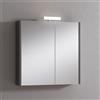 Leroy Merlin Pensile con luce Akira laccato lucido grigio L 71.5 x H 70 x P 15.5 cm