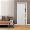 Leroy Merlin Porta interna scorrevole Mast in legno colore grigio, L 70 x H 210 cm, apertura reversibile