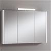 Leroy Merlin Pensile con luce Akira laccato bianco opaco L 100 x H 70 x P 15.5 cm