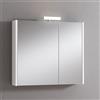 Leroy Merlin Pensile con luce Akira laccato bianco opaco L 80 x H 70 x P 15.5 cm