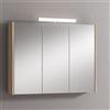 Leroy Merlin Pensile con luce Akira rovere nabucco L 90 x H 70 x P 15.5 cm