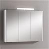 Leroy Merlin Pensile con luce Akira laccato lucido bianco L 90 x H 70 x P 15.5 cm