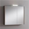 Leroy Merlin Pensile con luce Akira rovere scuro L 80 x H 70 x P 15.5 cm