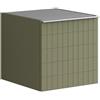 Leroy Merlin Struttura semi colonna da bagno Pixel Grid 1 anta laccato opaco verde salvia L 40 x H 40 x P 45.5 cm