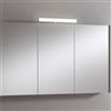 Leroy Merlin Pensile con luce Akira laccato lucido grigio L 120 x H 70 x P 15.5 cm