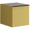 Leroy Merlin Base laterale Pixel con anta Grid laccato opaco giallo sole e maniglia alluminio nero opaco L.40 H.40 P.45,5 cm.
