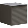 Leroy Merlin Struttura semi colonna da bagnoPixel Plain Stipes 1 anta laccato opaco grigio carbone L 40 x H 40 x P 45.5 cm