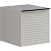 Leroy Merlin Struttura semi colonna da bagno Pixel Plain Stipes 1 anta laccato opaco grigio pastello L 40 x H 40 x P 45.5 cm