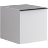 Leroy Merlin Base laterale Pixel con anta Plain laccato opaco bianco e maniglia alluminio nero opaco L.40 H.40 P.45,5 cm.