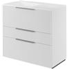 SENSEA Mobile da bagno a terra L 90 x H 84 x P 48 cm bianco, 3 cassetti SENSEA Neo Line, Maniglie acquistabili separatamente