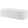 SENSEA Mobile da bagno sospeso sotto lavabo L 120 x H 64 x P 48 cm bianco laccato opaco, 2 cassetti Apertura push-pull SENSEA Neo, Maniglie acquistabili separatamente