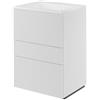 SENSEA Mobile da bagno a terra L 60 x H 84 x P 48 cm bianco laccato opaco, 3 cassetti SENSEA Neo Line, Maniglie acquistabili separatamente