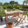 Leroy Merlin Set tavolo e sedie Solaris in legno beige