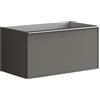 Leroy Merlin Struttura semi colonna da bagno Pixel2 cassetti laccato opaco grigio carbone L 80 x H 40 x P 45.5 cm