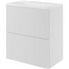 SENSEA Mobile da bagno sospeso sotto lavabo L 105 x H 25 x P 46 cm bianco, 1 cassetto Neo, con chiusura push pull, Maniglie acquistabili separatamente