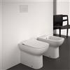 Ideal Standard Coppia sanitari scarico a pavimento IDEAL STANDARD Life WC: P 35.5 x L 40 x H 40 cm, bidet: P 54 x L 35.5 x H 40 cm