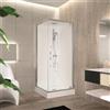 Leroy Merlin Cabina doccia idromassaggio PERLA 80 x 80 cm con Sistema Bluetooth e miscelatore meccanico grigio