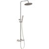 HUBER Colonna doccia con miscelatore Plano Nickel