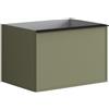 Leroy Merlin Mobile da bagno sospeso sotto lavabo L 60 x H 40 x P 45.5 cm verde salvia, 2 cassetti Pixel frame