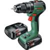 Bosch Trapano a percussione a batteria BOSCH UniversalImpact 18V-60 18V 2 batterie 2Ah + valigetta