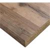 DELINIA Piano cucina in truciolare rivestito in laminato hpl legno rovere sbiancato Rovere Bianco L 304 x P 63 cm, spessore 3.8 cm