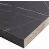 DELINIA Piano cucina in truciolare marmo nero zebrato Marmo Nero Zebra L 304 x P 63 cm, spessore 1.8 cm
