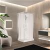 Leroy Merlin Cabina doccia idromassaggio rettangolare PERLA 100 x 80 cm