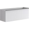 Leroy Merlin Mobile da bagno sospeso sotto lavabo Pixel 1 cassetto L 120 x H 40 x P 45.5 cm bianco laccato opaco, frame con maniglia brillante