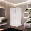Leroy Merlin Cabina doccia idromassaggio rettangolare PERLA 120 x 80 cm