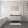 Leroy Merlin Mobile da bagno sospeso sotto lavabo Pixel frame 1 cassetto L 80 x H 40 x P 45.5 cm grigio pastello laccato opaco, con maniglia alluminio nero opaco