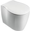 OLYMPIA CERAMICA Vaso WC filomuro OLYMPIA CERAMICA soft, sedile incluso P 54 x L 37 x H 42 cm bianco