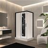 Leroy Merlin Cabina doccia idromassaggio rettangolare PERLA 120 x 80 cm