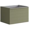 Leroy Merlin Mobile da bagno sospeso sotto lavabo L 60 x H 40 x P 45.5 cm verde salvia laccato, 2 cassetti Pixel grid