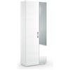 TERRANEO Scarpiera TERRANEO con specchio 2 ante apertura battente, 6 ripiani, L 73 x H 195 x P 35 cm 26 paia, bianco