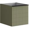 Leroy Merlin Mobile da bagno sospeso sotto lavabo L 40 x H 40 x P 45.5 cm verde, 2 cassetti Pixel