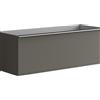 Leroy Merlin Mobile da bagno sospeso sotto lavabo Pixel frame 1 cassetto L 120 x H 40 x P 45.5 cm grigio carbone laccato opaco, con maniglia alluminio brillante