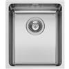PYRAMIS Lavello integrato 1 vasca in inox argento PYRAMIS Lydia L 44 x L 38 cm