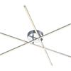TRIO LIGHTING INTER Plafoniera LED Tiriac Ø 100 cm argento IP20 bianco caldo, 950 lumen TRIO LIGHTING INTER