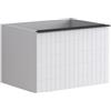 Leroy Merlin Mobile da bagno sospeso sotto lavabo L 60 x H 40 x P 45.5 cm bianco laccato, 2 cassetti Pixel grid