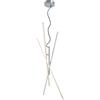 Leroy Merlin Lampadario LED moderno TIRIAC SOSPENSIONE ACCIAIO grigio, luce calda 950 lumen