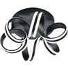 TRIO LIGHTING INTER Plafoniera LED Carrera Ø 45 cm nero IP20 bianco caldo, 4400 lumen TRIO LIGHTING INTER