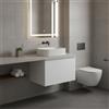 Leroy Merlin Mobile da bagno sospeso sotto lavabo Pixel grid 1 cassetto L 60 x H 40 x P 45.5 cm bianco laccato opaco, con maniglia alluminio nero opaco