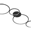 TRIO LIGHTING INTER Plafoniera LED Rondo Ø 95 cm nero IP20 bianco caldo, 3300 lumen TRIO LIGHTING INTER