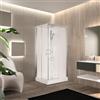Leroy Merlin Cabina doccia idromassaggio rettangolare PERLA 100 x 80 cm