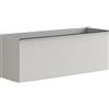 Leroy Merlin Mobile da bagno sospeso sotto lavabo Pixel frame 1 cassetto L 120 x H 40 x P 45.5 cm grigio pastello laccato opaco, con maniglia alluminio brillante