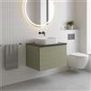 Leroy Merlin Mobile da bagno sospeso sotto lavabo Pixel grid 1 cassetto L 60 x H 40 x P 45.5 cm verdesalvia laccato opaco, con maniglia alluminio nero opaco