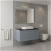 Leroy Merlin Mobile da bagno sospeso sotto lavabo Pixel grid 1 cassetto L 80 x H 40 x P 45.5 cm blu indaco e maniglia alluminio nero opaco