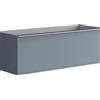 Leroy Merlin Mobile da bagno sospeso sotto lavabo Pixel frame 1 cassetto L 120 x H 40 x P 45.5 cm blu indaco laccato opaco, con maniglia alluminio brillante